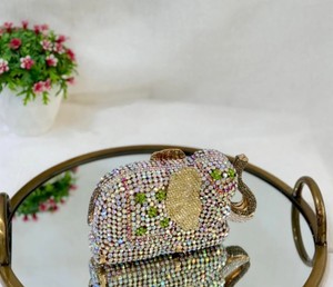 กระเป๋าคลัทช์คริสตัลแวววาวกระเป๋าคลัทช์สำหรับออกงานปาร์ตี้เจ้าสาวกระเป๋าถือสำหรับผู้หญิงส่งจากอินเดีย - Product Image 2