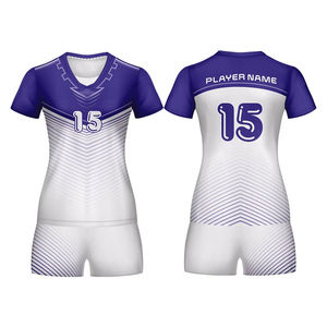 Best Selling Professional Design Custom Volleyball Uniform High Quality Wholesale Sets <b>Heat</b>-Transfer Printed Unisex Adult OEM - Product Image 2