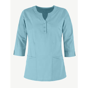 Conjunto de Uniforme Médico de Dos Piezas Transpirable para Mujer, Top con Cuello Redondo y Pantalones Jogger, Uniforme para Enfermera, Doctora, Clínica Dental, Conjuntos de Uniformes Médicos al por Mayor OEM - Product Image 1