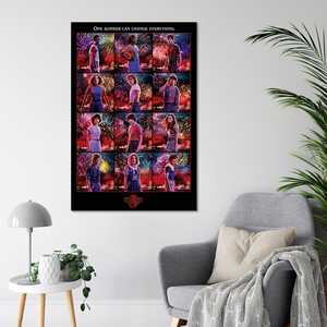 Affiche de collage Stranger Things Saison 3, design de plaque unique pour les fans - Product Image 4
