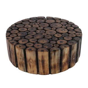 Tabouret en bois artisanal pour la maison, meuble d'appoint, table d'appoint, décoration de salon, tabouret d'appoint pré-assemblé - Product Image 1