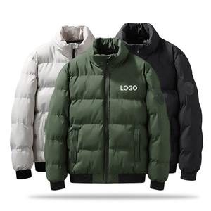 Veste matelassée à capuche personnalisée, lourde, de créateur, style bulle, pour homme, veste gonflée brillante, veste d'hiver surdimensionnée - Product Image 2