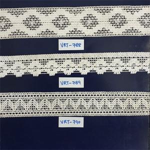 Encajes de algodón hechos a medida, adecuados para Diseñadores de ropa y fabricantes, disponibles con flecos y borlas, 2 pulgadas de ancho - Product Image 6