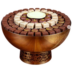 Cuenco de chocolate de Metal dorado de primera calidad, plato para servir dulces de Chocolate y dulces para el hogar, Hotel, restaurante, suministros para la mejor venta - Product Image 1