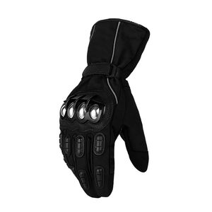 Guantes de Motocicleta de Otoño Impermeables con Logotipo Personalizado de Alta Calidad, de Cuero Transpirable, con Protección para los Nudillos, Térmicos y Cálidos para Motociclistas - Product Image 2