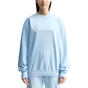 Nuevas Sudaderas Extra Grandes de Invierno para Mujer, 100% Algodón Puro, Cuello Redondo, Logotipo Frontal Sólido, Oferta, Precio Económico - Product Image 1