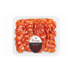 Principe Spianata Piccante, Salami Cortado en Rodajas, Embutido Italiano de Cerdo, 100g, Sin Gluten, Sin OMG, Conservación Refrigerada - Product Image 3