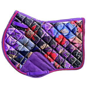Almohadillas de Silla de Montar Sublimadas con Diseño Floral, Almohadillas de Silla de Montar de Satén, Almohadillas de Silla de Montar para Salto, Almohadillas de Silla de Montar Sublimadas de Algodón - Product Image 4