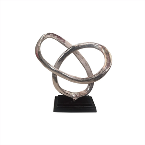 Exquisita escultura humana desgastada negra ondulada decorativa de metal en acabado áspero utilizada para Decoración de mesa en el patio del dormitorio - Product Image 5