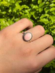 แหวนเงินสเตอร์ลิงสีชมพูทันสมัยเครื่องประดับทำมือสำหรับงานแต่งงานหรือสวมใส่ในชีวิตประจำวันขนาด9.25 - Product Image 2