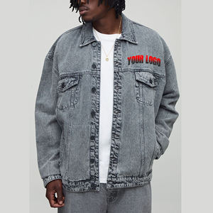Veste en jean décontractée pour hommes en vente en gros pour hommes personnalisée à manches longues, légère, respirante, à la mode, veste en jean en coton de qualité supérieure - Product Image 1