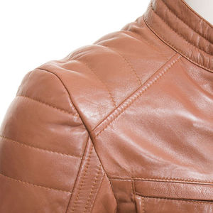 Chaqueta de Cuero para Hombre, Estilo Urbano, Impermeable, Transpirable, Ecológica, con Logotipo Frontal, Informal, para Uso Diario, Ajuste Cómodo - Product Image 5