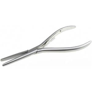 Alicate Profesional de Acero Inoxidable para Extensiones de Cabello, Boca Plana, 7 Pulgadas - Product Image 1