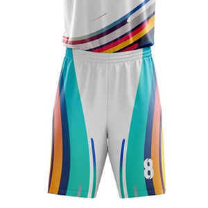 Maillot de basket-ball réversible pour homme 100% polyester, ensemble d'uniformes d'entraînement respirants et personnalisables, gilet imprimé avec logo, grande taille - Product Image 6