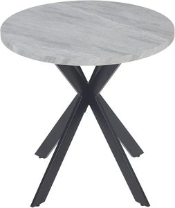 Black Color Metal Frame & White <b>Marble</b> Top Coffee <b>Side</b> <b>Table</b> Modern Design for Your Living Room or Lounge Space - Product Image 4