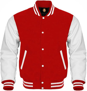Meilleure vente personnalisée Bomber School Baseball Letterman Varsity Jacket Manches en cuir de vache Letterman Jacket Streetwear Jacket - Product Image 4