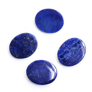 Lapis Lazuli ธรรมชาติขนาด11x9มม. พลอยรูปวงรี3 CTS iroc หินหลวมคุณภาพสูง Afgani Lapis Lapis - Product Image 2