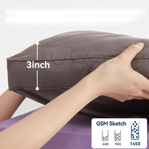 Suministro de Fábrica: Colchón Topper de Espuma de Microfibra 100% Algodón de Alta Calidad, Lavable y Ecológico para Muebles de Dormitorio al por Mayor - Product Image 2