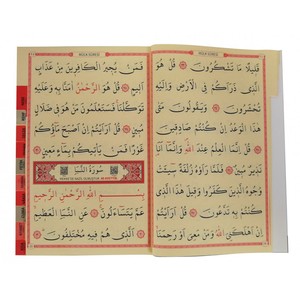 Libro Árabe Yasin-i Sharif con Letra Grande en Turquesa, Tamaño Mediano (17 cm * 24 cm), en Stock, Ligero, 0.195g - Product Image 3