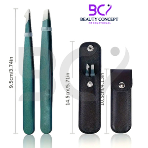 Pinzas de Precisión para Cejas con Punta Inclinada, Herramienta de Acero Inoxidable para Depilación Facial y Cuidado de la Forma de las Cejas - Product Image 5