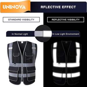 Chaleco de Seguridad de Alta Visibilidad - Malla Reflectante con Múltiples Bolsillos, Ropa de Trabajo Transpirable - Product Image 3