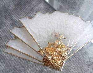 Posavasos de resina para Decoración de mesa, posavasos para té y café, tamaño y Color personalizados, posavasos de resina epoxi de la mejor calidad, alfombrillas y almohadillas decorativas - Product Image 2