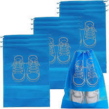 Bolsa de zapatos con logotipo personalizado más vendida, antipolvo, ecológica, para el Medio Ambiente, bolsa de zapatos portátil no tejida Rpet - Product Image 5