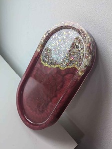 Bandeja Decorativa de Resina en Varios Colores, Organizador de Cosméticos, Decoración del Hogar, Bandeja Ovalada de Resina, Bandeja de Tocador de Alta Calidad - Product Image 3