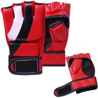 2024 profesional de alta calidad 8oz guantes de cuero de medio dedo MMA Muay Thai equipo de entrenamiento cuero sintético 6oz niños adultos