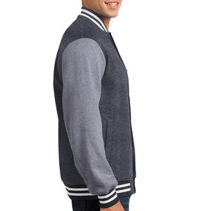 Chaqueta Universitaria de Moda para Hombre, Logotipo Bordado Personalizado, Cuello Alto, Mangas Largas, Chaqueta Universitaria Transpirable de Invierno para Hombre - Product Image 4