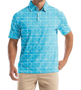 Sublimación de punto informal de alta calidad para hombres para camiseta de Polo Impresión de patrón de logotipo personalizado Último diseño Tipo sólido - Product Image 2