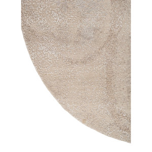 Alfombra Entropy Ivory de Lana y Seda de Bambú Anudada a Mano, 10 mm, Rectangular, Abstracta, para el Hogar, Pasillo, Habitación, Color Sólido -LRB (1826) - Product Image 4