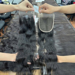 Combo Make a Wigs Natural Straight Hair Lace Closure 100% Virgin Vietnamese Remy Hair Precio de fábrica de alta calidad - Product Image 2