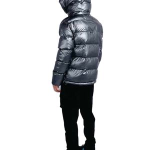 Oversized 13 Colors Autumn Casual Zipper Stand Collar <b>Patchwork</b> Plaid Windproof Breathable Men's Custom Logo Puffer <b>Jacket</b> - Product Image 6