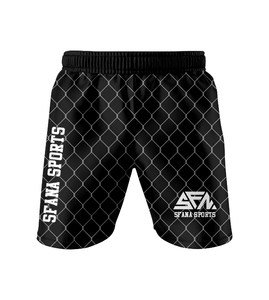 Shorts de combat UFC SFANA SPORTS pour hommes, entraînement et compétition, 4 points, respirants, logo frontal, décontractés, 100% polyester, 140g - Product Image 3