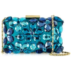 กระเป๋าคลัทช์เรซินหรูหราดีไซน์เนอร์ฤดูร้อนทำด้วยมือเป็นมิตรต่อสิ่งแวดล้อมปรับแต่งได้มีซิปกระเป๋าคลัทช์พลอยเทียม - Product Image 2