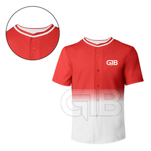Vêtements de sport, maillot de baseball uni, séchage rapide, respirant, coupe ajustée, unisexe, 100% polyester - Product Image 5