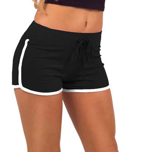 Pantalones cortos de malla de poliéster de cintura alta para mujer para verano, ropa transpirable para correr y fitness con cierre de cordón, deportes de baloncesto - Product Image 6