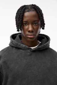 Ventes en gros de sweats à capuche 100% coton pour hommes, logo personnalisé vierge, haute qualité, streetwear surdimensionné, tissu polaire ODM imprimé à capuche - Product Image 3