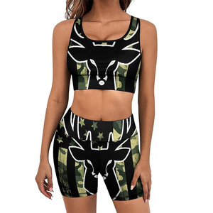 Conjuntos sexys para mujer, conjuntos de 2 uds., conjuntos de entrenamiento a juego de línea de tela transpirable para mujer, personalizados para mujer - Product Image 5