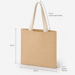 Sac Thaila réutilisable en coton avec poignée intégrée robuste, sac de courses écologique pour un usage quotidien - Product Image 6