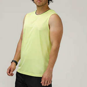 Débardeur de sport pour homme, 100% coton respirant, sans manches, col rond, taille XL, design personnalisé, idéal pour la musculation - Vente chaude - Product Image 3