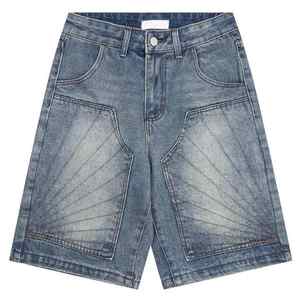 Fabriqué en usine Baggy déchiré Soft Casual Wear Denim Shorts Hommes Fashion Street Style Jeans Shorts - Product Image 1