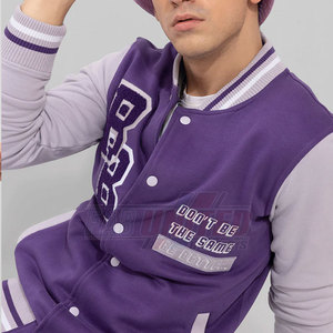 Chaqueta Universitaria Clásica para Hombre, Estilo Varsity, Tejido Suave y Transpirable de Alta Calidad, Cuello Alto Elegante, Corte Clásico, Acabado Elegante - Product Image 6