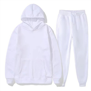 Conjunto de dos piezas con logotipo personalizado, Sudadera con capucha deportiva de talla grande para correr para hombre, chándal para correr con logotipo delantero - Product Image 3
