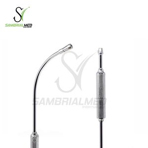 A + Tube d'aspiration Cooley en acier inoxydable de qualité supérieure Pointe de 7mm de large (30.0 cm) Instruments de chirurgie cardiovasculaire et thoracique - Product Image 2