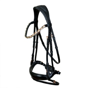 บังเหียนและบังเหียนม้าอุปกรณ์ขี่ม้าหนังคุณภาพสูงระดับพรีเมียม - Product Image 1
