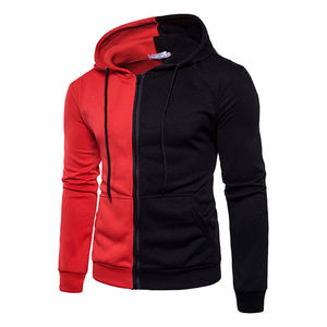 Men's High Quality Cotton Hoodie Thick Fleece Zipper-Up Winter <b>Blank</b> Slim Fit Full Zipper Solid Pattern - Product Image 1