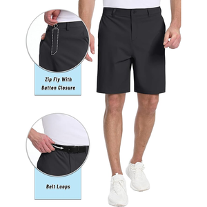 Pantalones cortos de golf para hombre de tendencia, pantalones cortos de entrenamiento elásticos, Bermudas de nuevo diseño de alta calidad para hombre con bolsillos laterales personalizados - Product Image 4