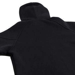 Sweat à capuche d'hiver surdimensionné pour femme, 100% coton, lourd, respirant, imperméable, avec logo personnalisé, vente en gros, fermeture éclair intégrale, design masque de ski - Product Image 3